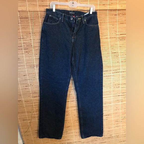 Cabela’s Flannel lined Denim Jeans Polka Dot Size Lining Size 8 Long - Picture 2 of 10